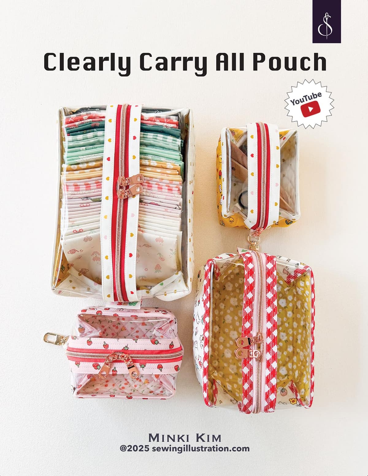 Minki Kim Clearly Carry All Pouch Pattern