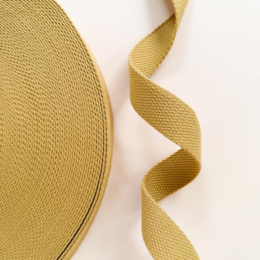 Minki Kim 1″ Cotton Webbing — Mustard