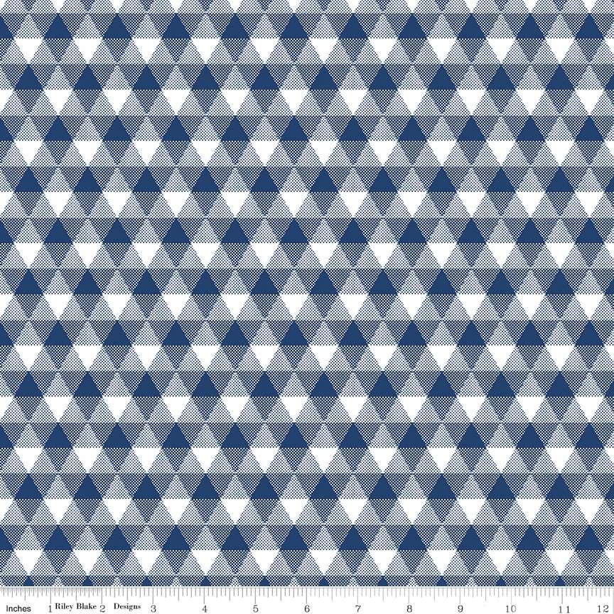 Riley Blake Land of Liberty Triangle Gingham