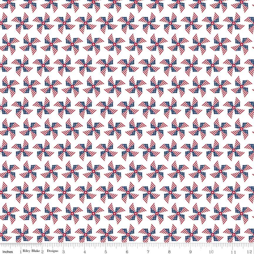 Riley Blake Land of Liberty Pinwheels