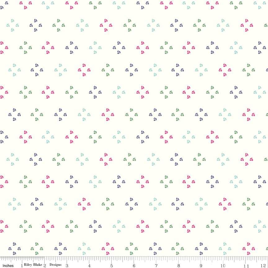 Riley Blake Poppy & Posey French Knots — Cloud