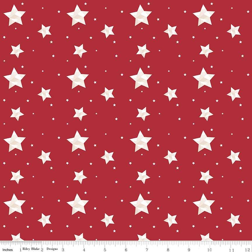 Riley Blake Red Hot Geo Stars