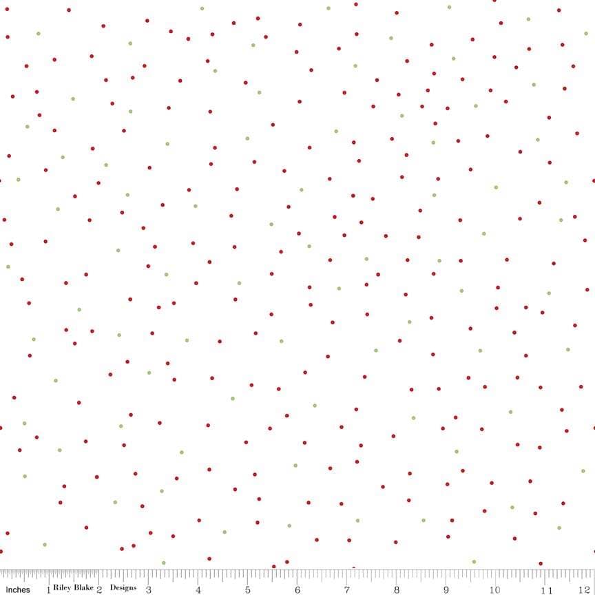 Riley Blake Pin Dot — Christmas