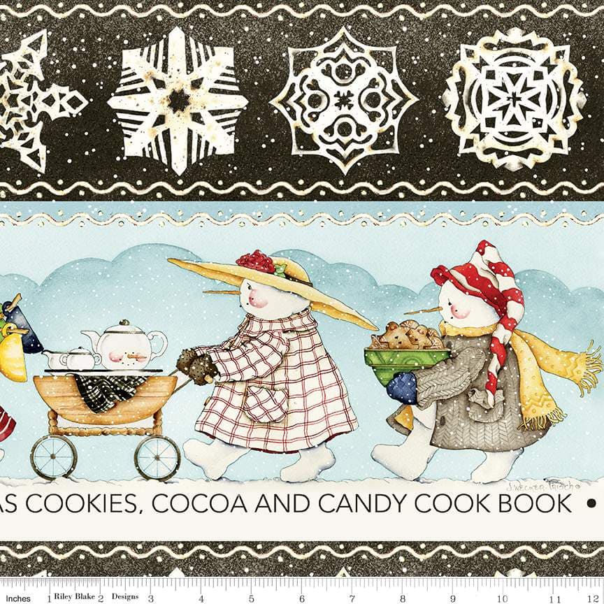 Riley Blake Snow Sweet Folk Parade — Border Stripe