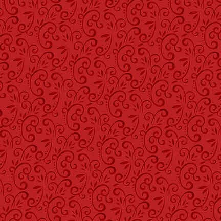 Henry Glass Snow Place Like Home — Swirl Red