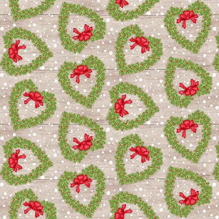 Henry Glass Snow Place Like Home — Tossed Wreath